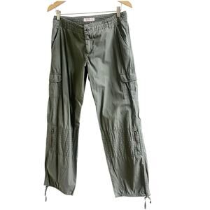 Xhiliration Y2K Cargo Army Green Wide Leg Pants Juniors Size 11 Grunge